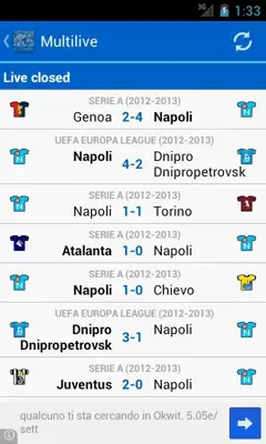 Tutto Napoli android App screenshot 1