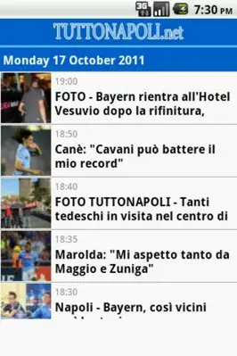 Tutto Napoli android App screenshot 7